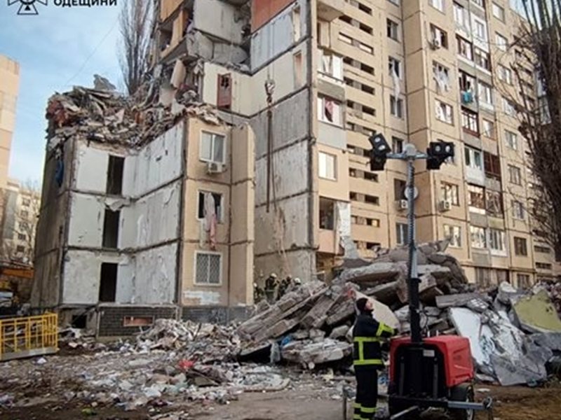 Седем души са пострадали до момента в резултат на нощната атака в Одеса
